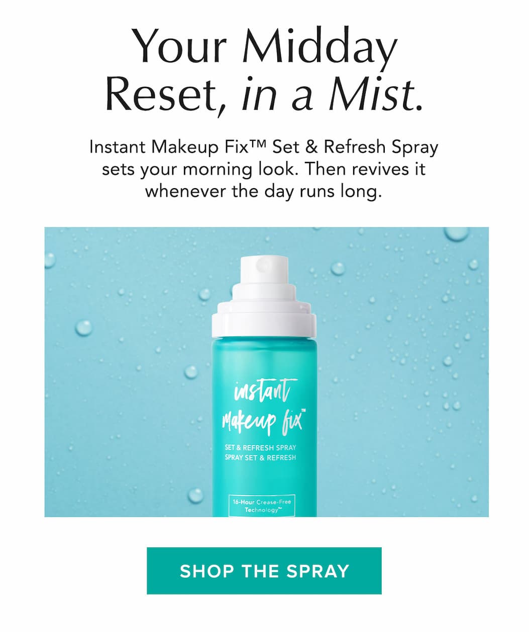 Your midday reset, in a mist