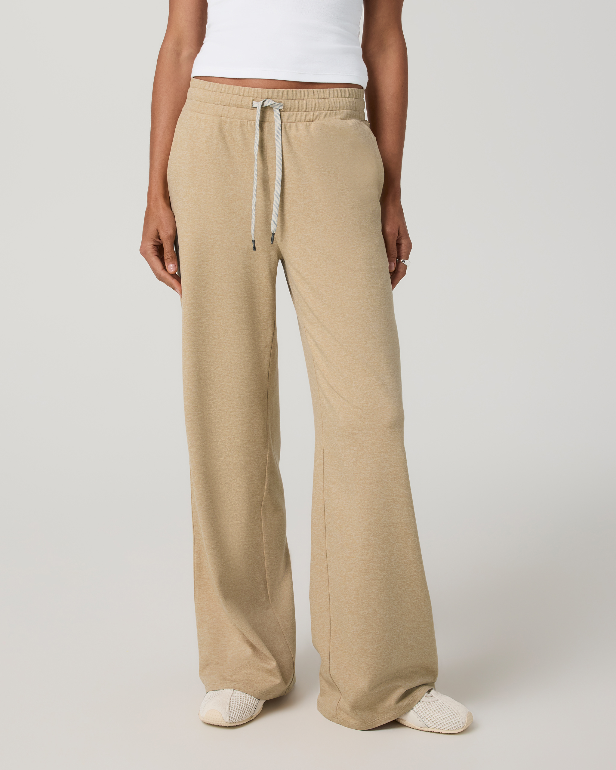 Image of Halo Essential Wideleg Pant | Khaki Heather