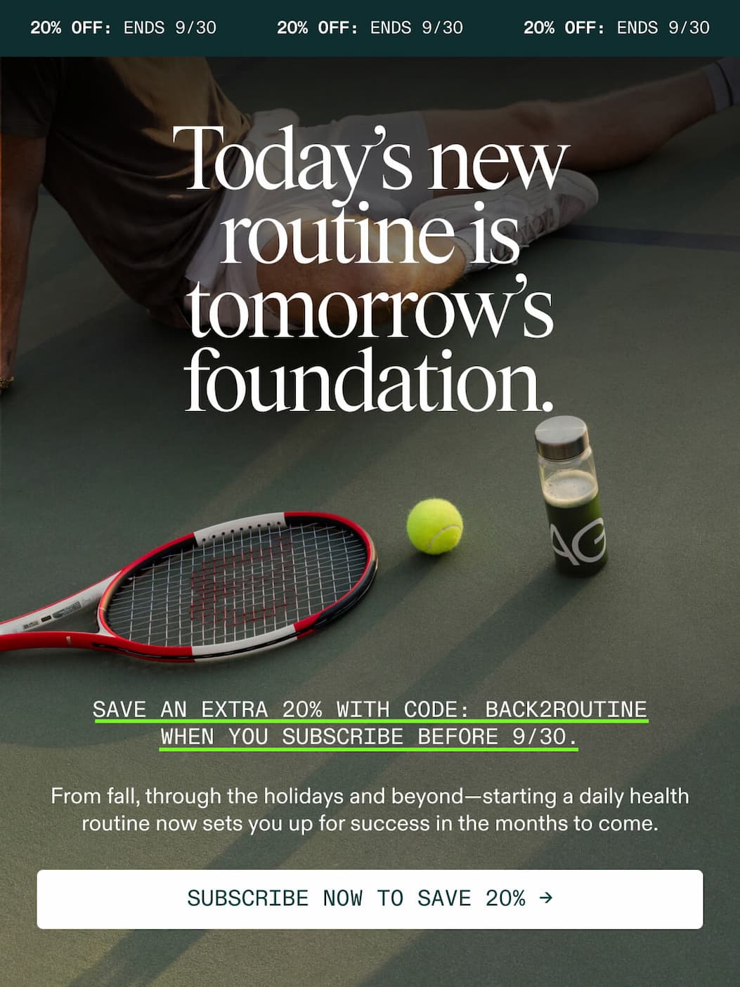 Today's Routine is Tomorrow's Foundation