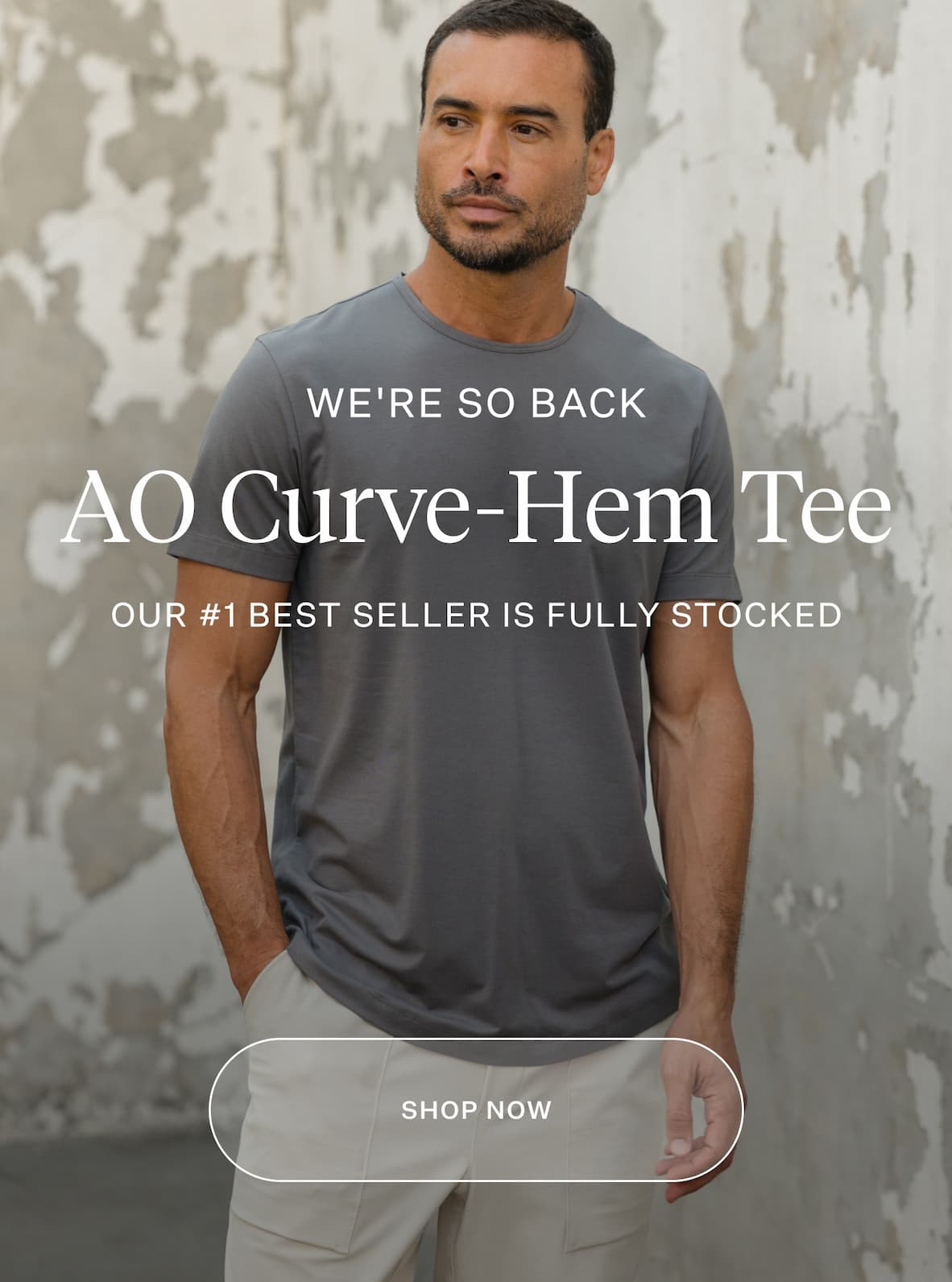 AO Curve-Hem Tee is Fully Stocked | Up To 50% Off Anniversary Sale