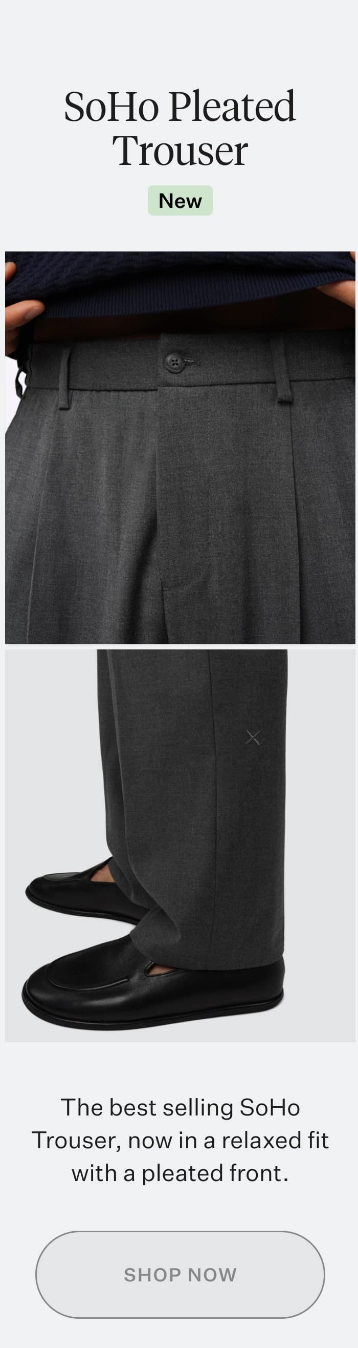 Shop SoHo Pleated Trouser