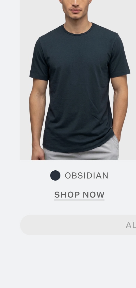 Crossover Active Tee in Obsidian