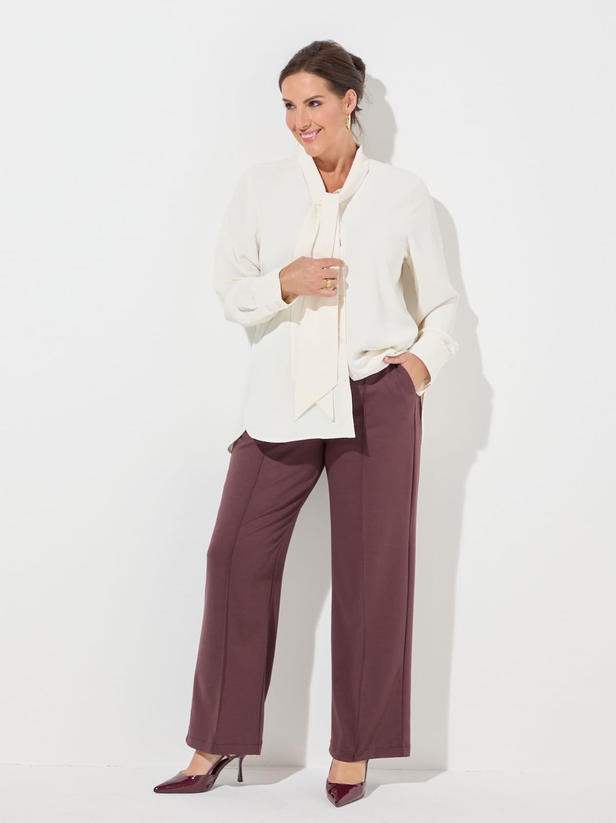 Kaffe Curve Jenna Fudge Straight Trouser