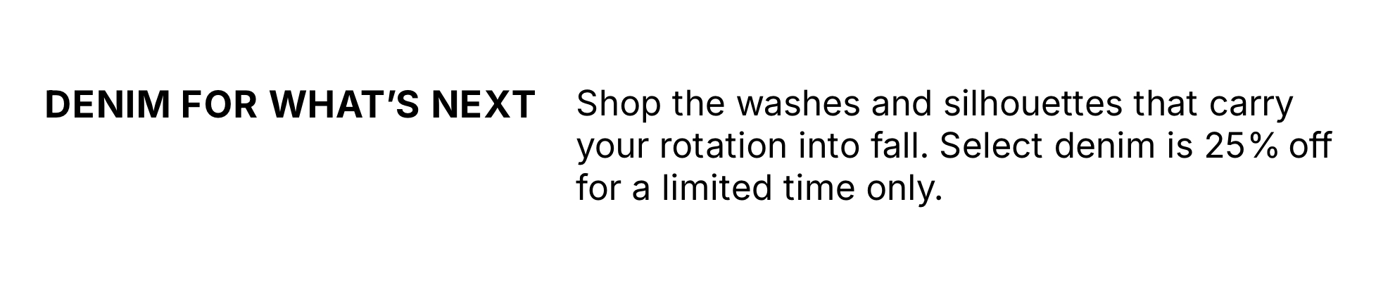 Shop 25 Off Select Styles
