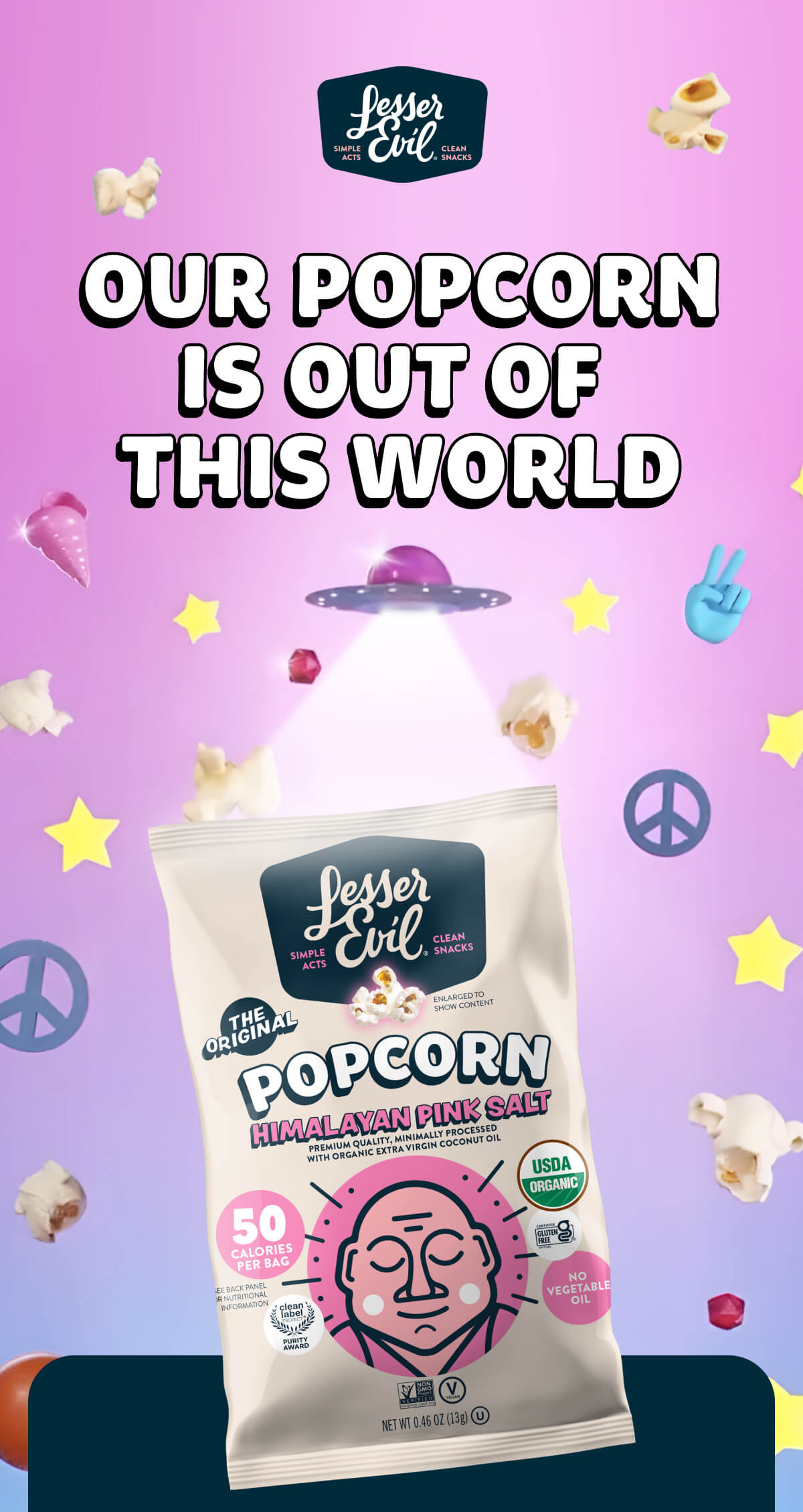 LesserEvil: Our popcorn is out of the world. 