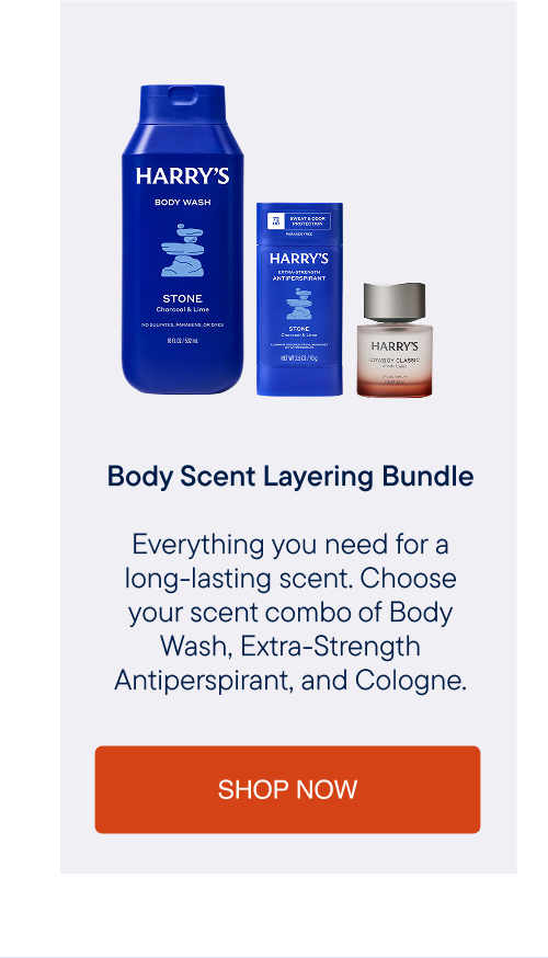 Harry's Body Serum Layering Bundle &mdash; a set of body care products for daily use