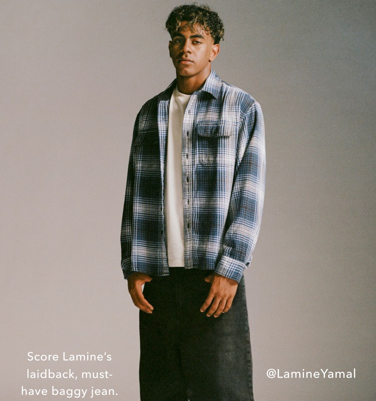 Score Lamine's laidback, must-have baggy jean. | @LamineYamal