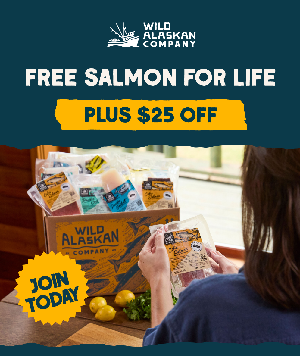 Free Salmon for Life PLUS $25 Off Your First Box