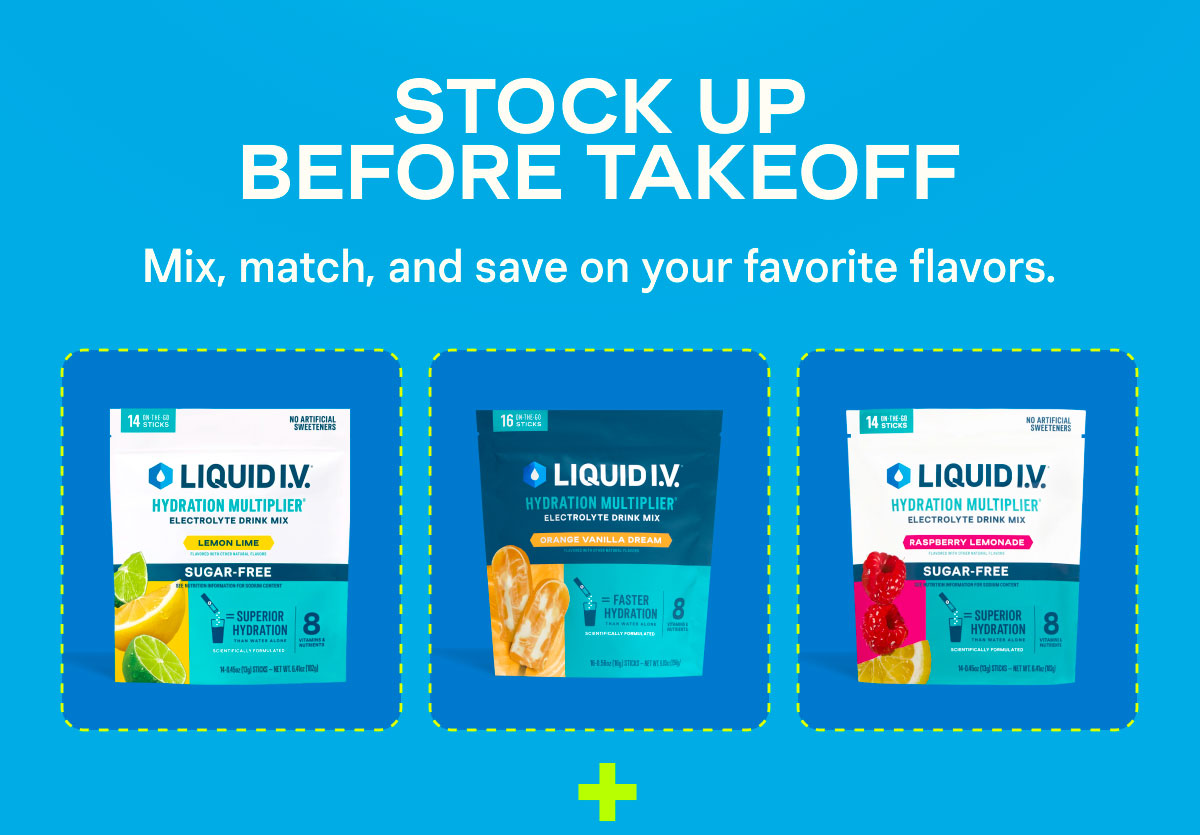 Stock Up Before Takeoff