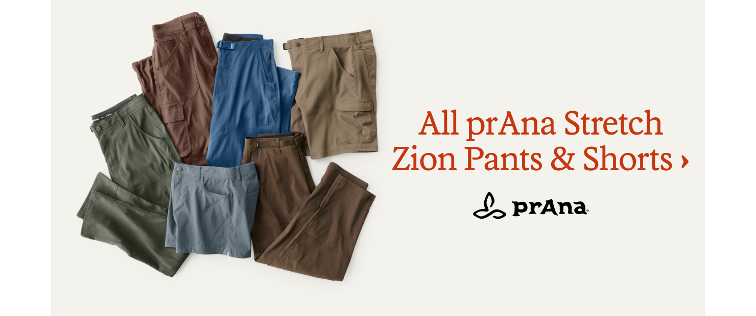 All prAna stretch Zion pants & shorts 