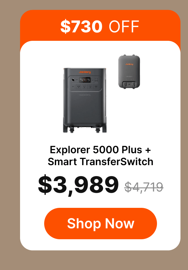 Explorer 5000 Plus + Smart Transfer Switch