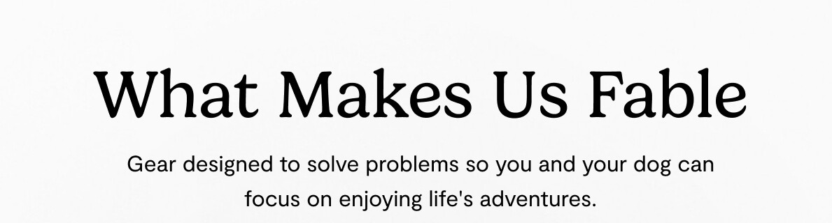 What Makes Us Fable