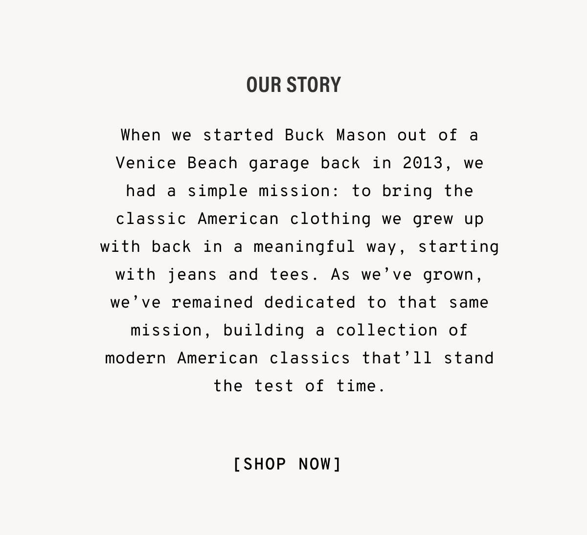 Our Story