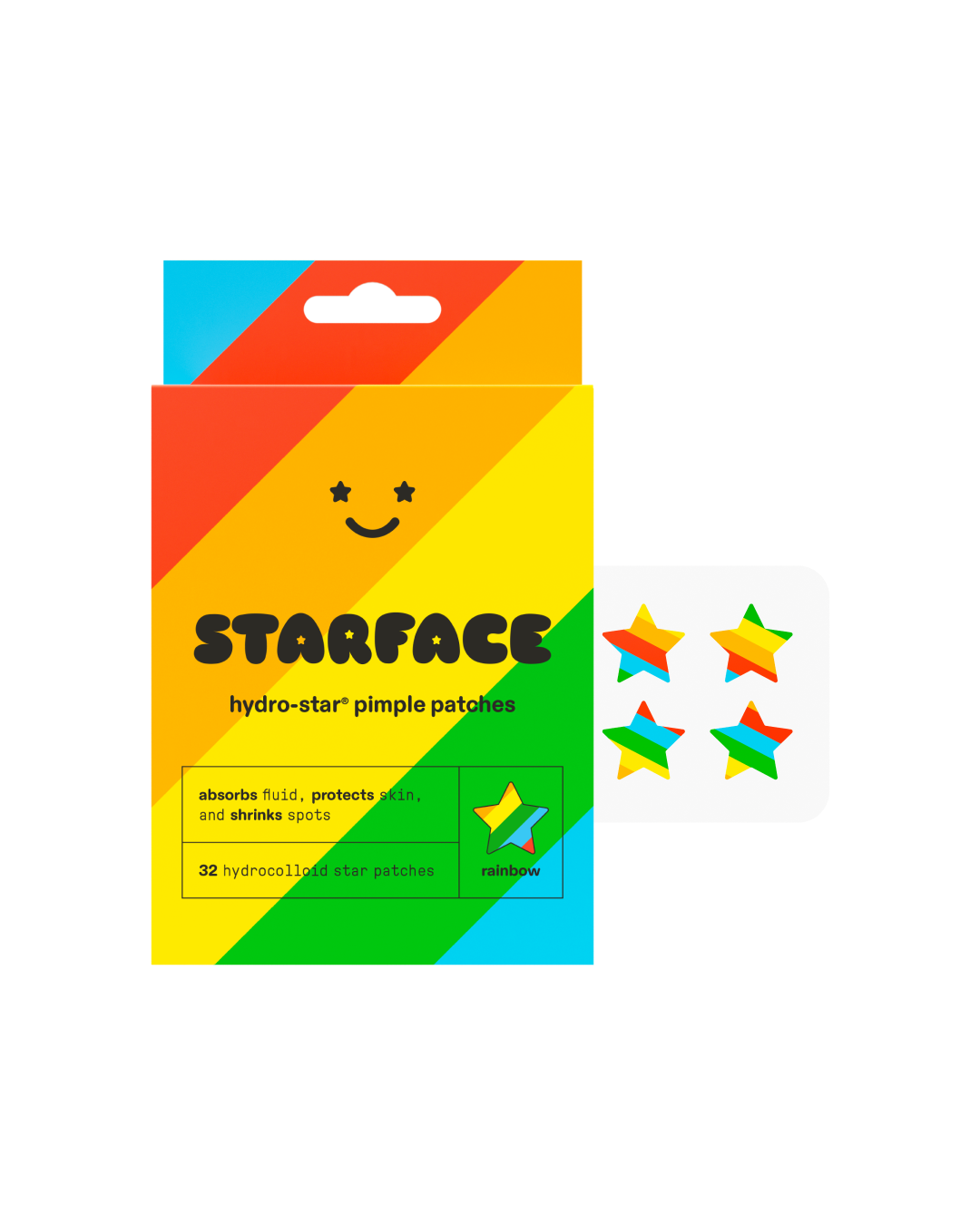 Image of rainbow star