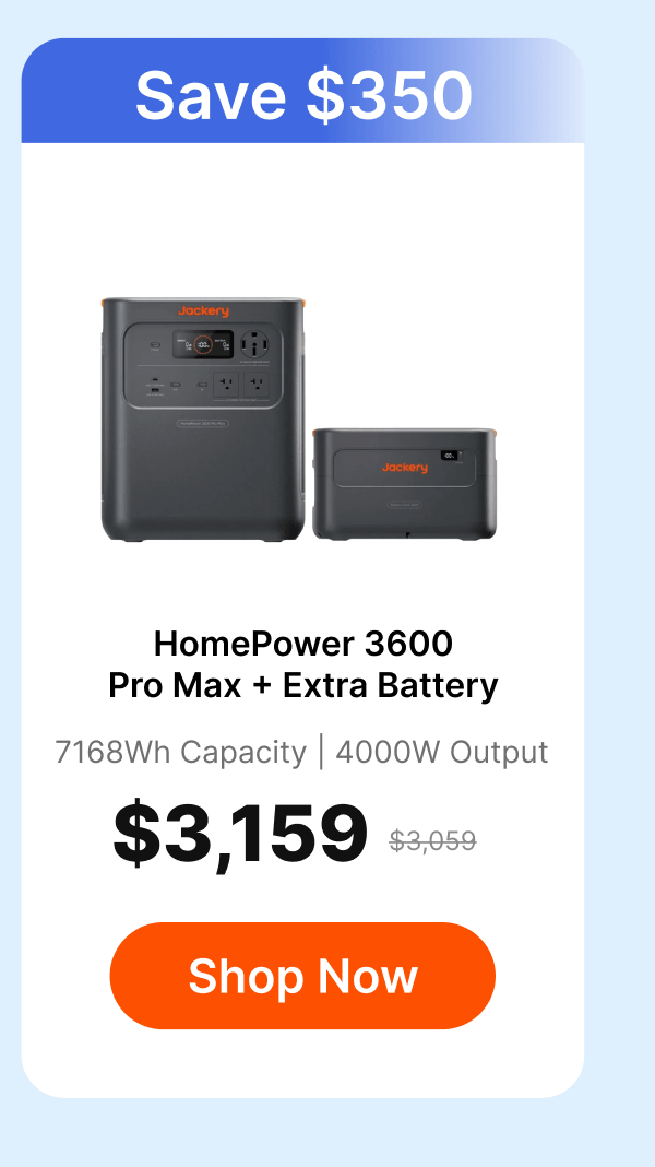 HomePower 3600 Pro Max + Extra Battery