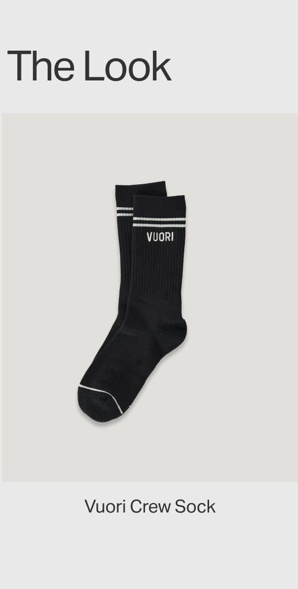 Complete The Look - Vuori Crew Sock