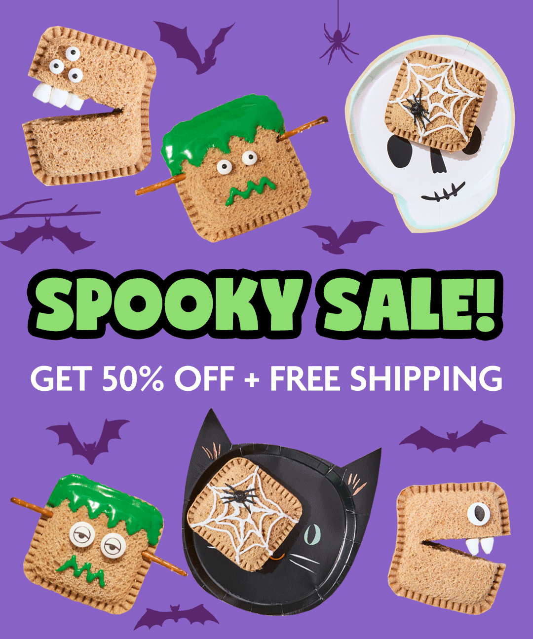 Spooky Sale! 50% off + free shipping