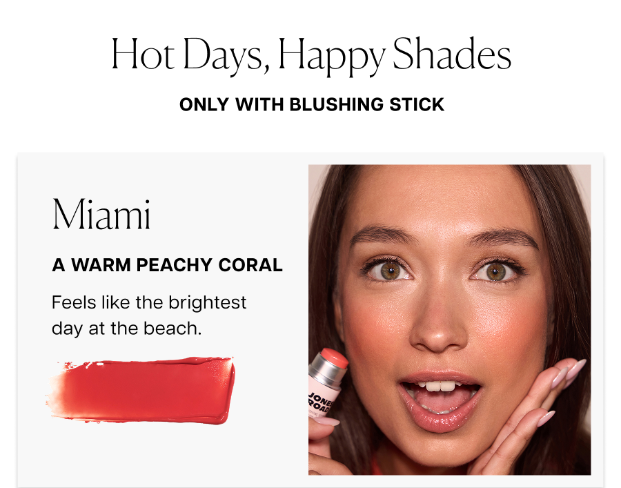 Miami: A warm peachy coral