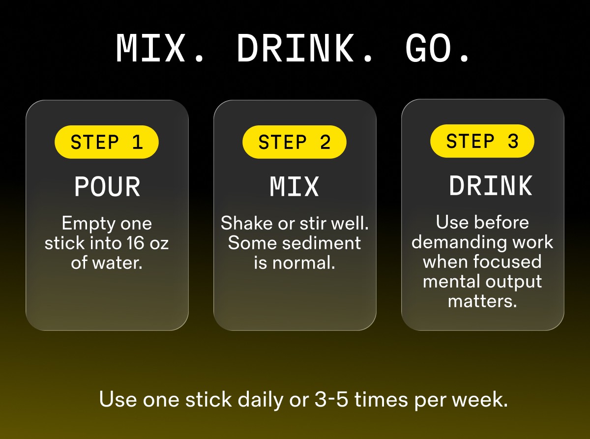 Mix. Drink. Go.