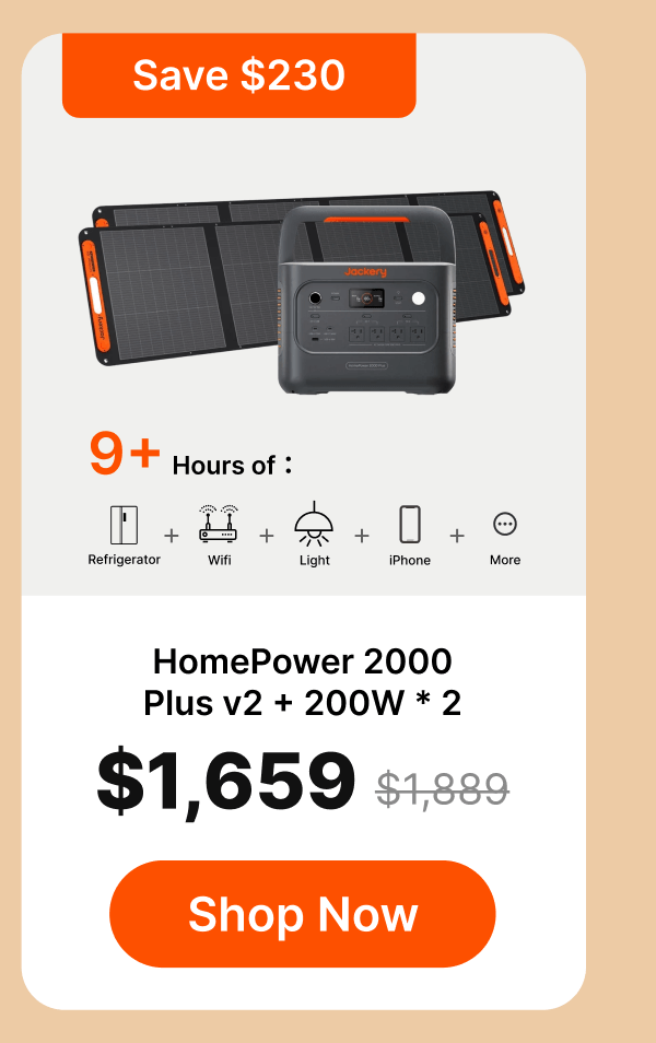 HomePower 2000 Plus v2 + 200W * 2