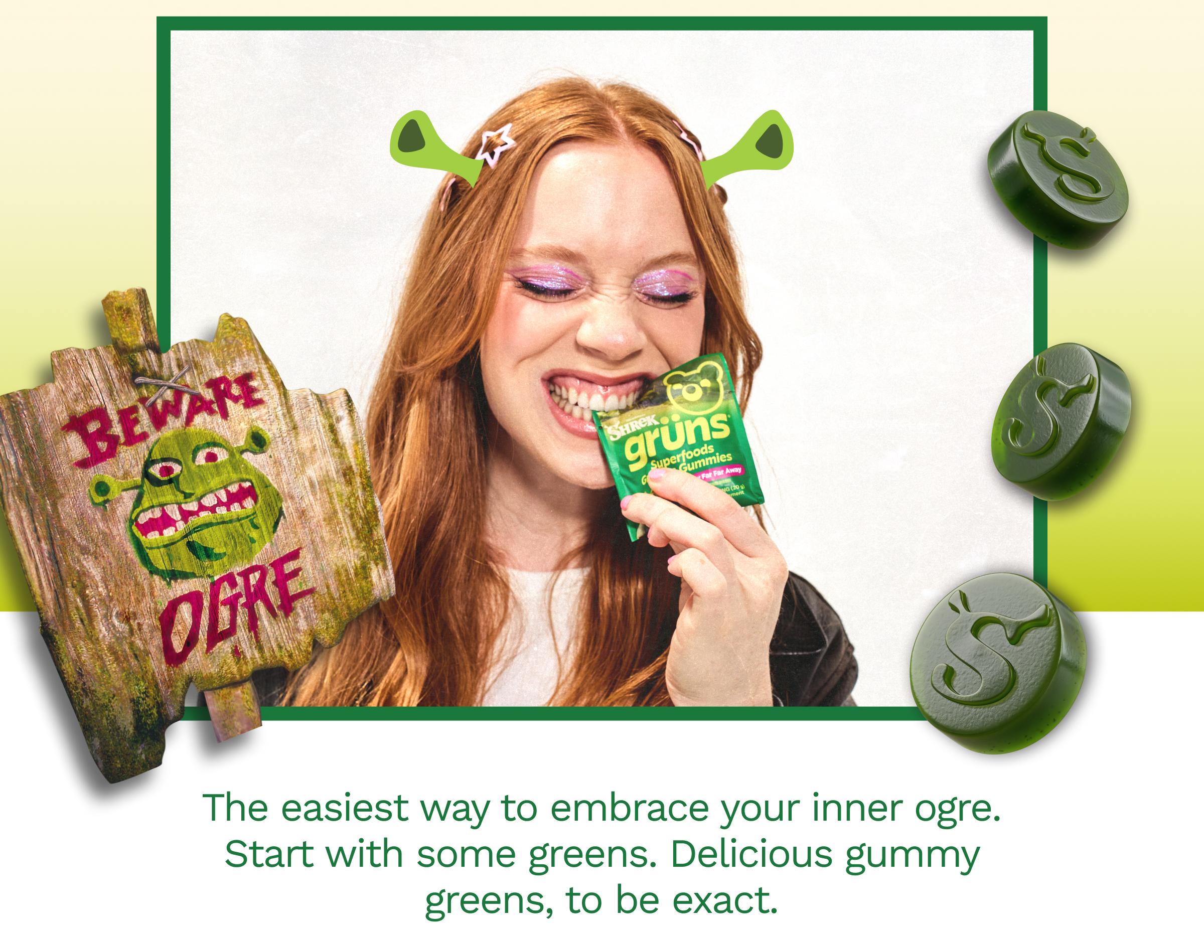 The Easiest Way to Embrace Your Inner Ogre. Start with Some Greens. Delicious Gummy Greens, to Be Exact.