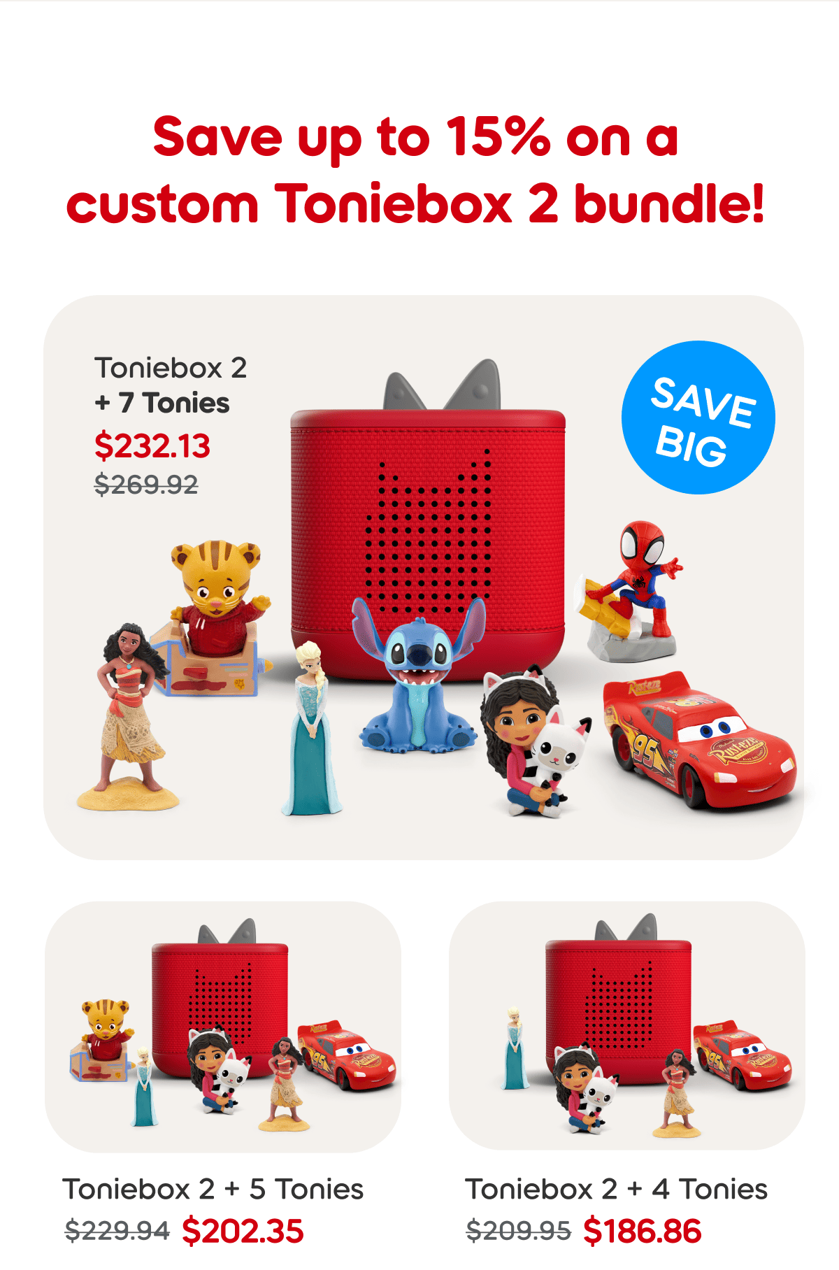 Save up to 15% on a custom Tonibox bundle!