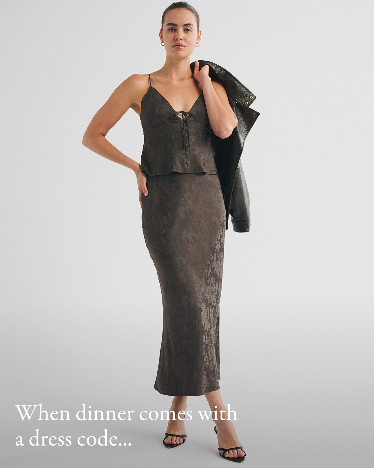 When dinner comes with a dress code...