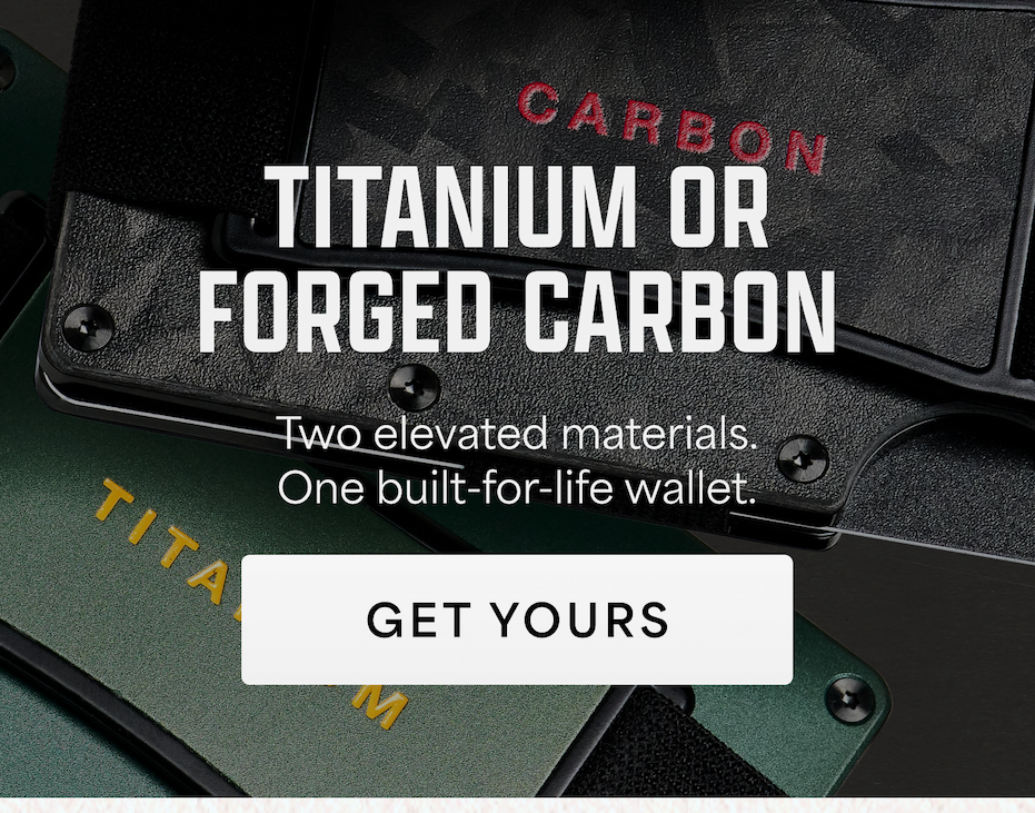 Titanium or Forged Carbon | Get Yours