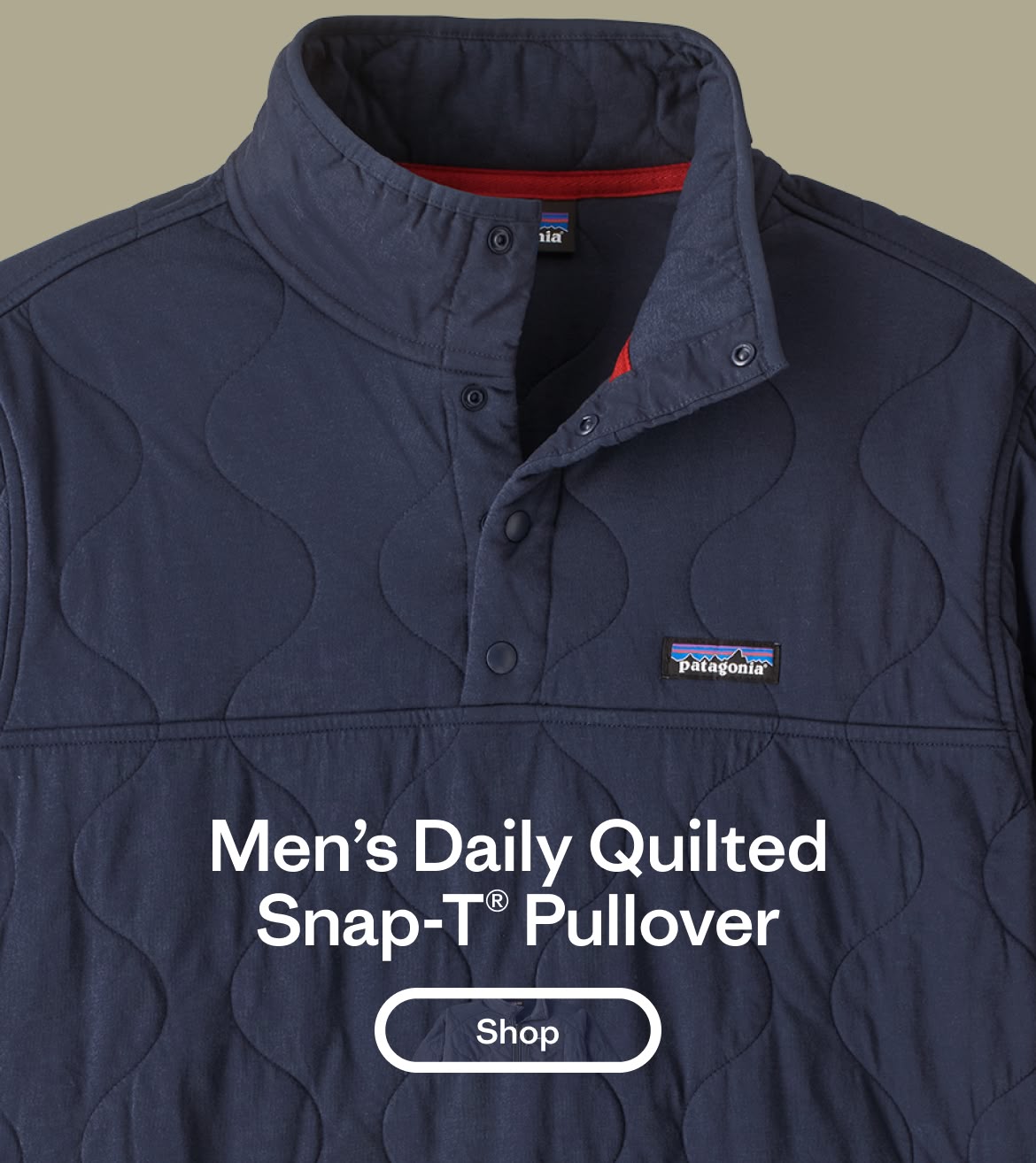 Men&rsquo;s Daily Quilted Snap-T&reg; Pullover