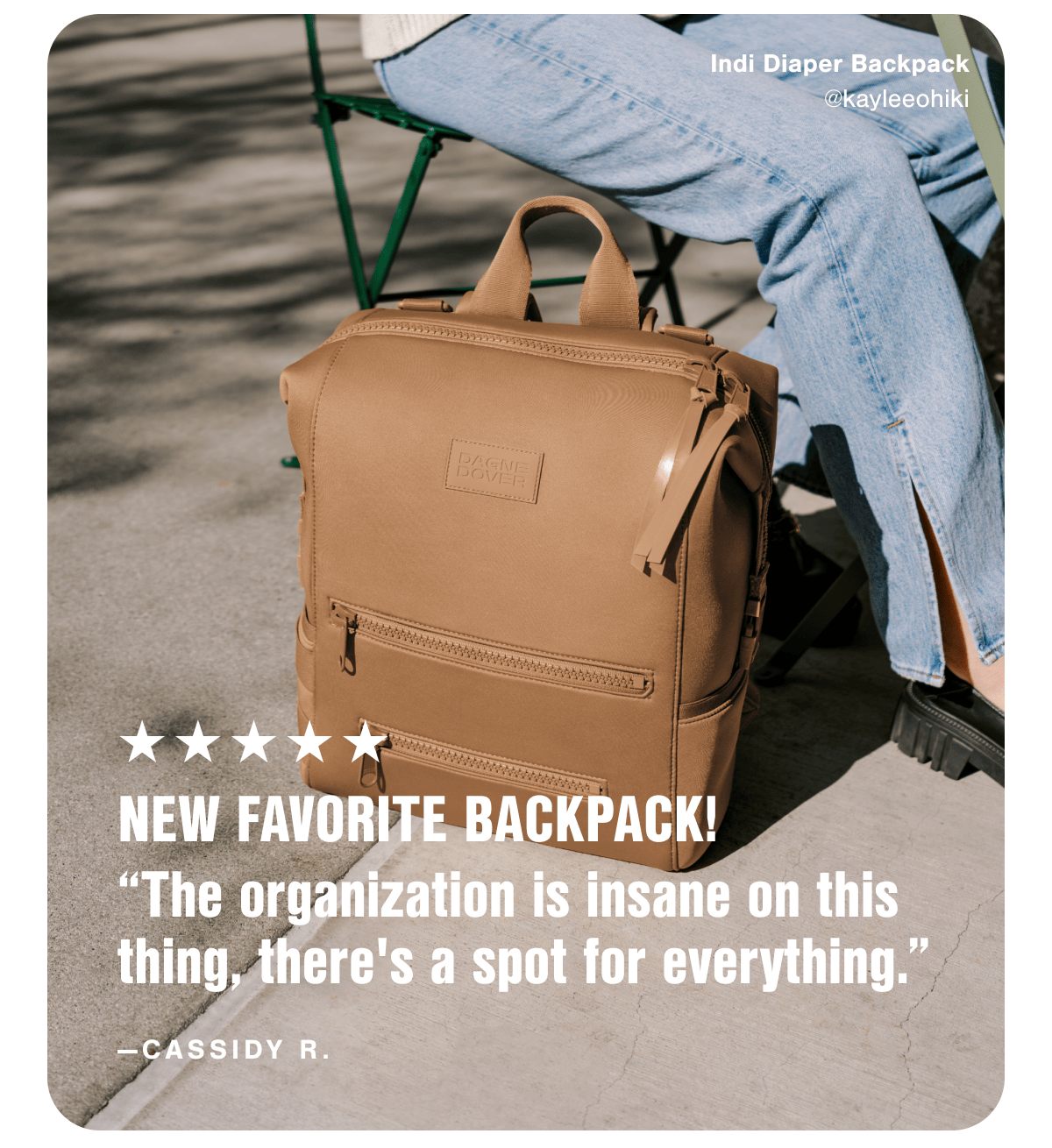 "The organization is insane on this thing, there's a spot for everything." &mdash;Cassidy R. on the Indi Diaper Backpack.