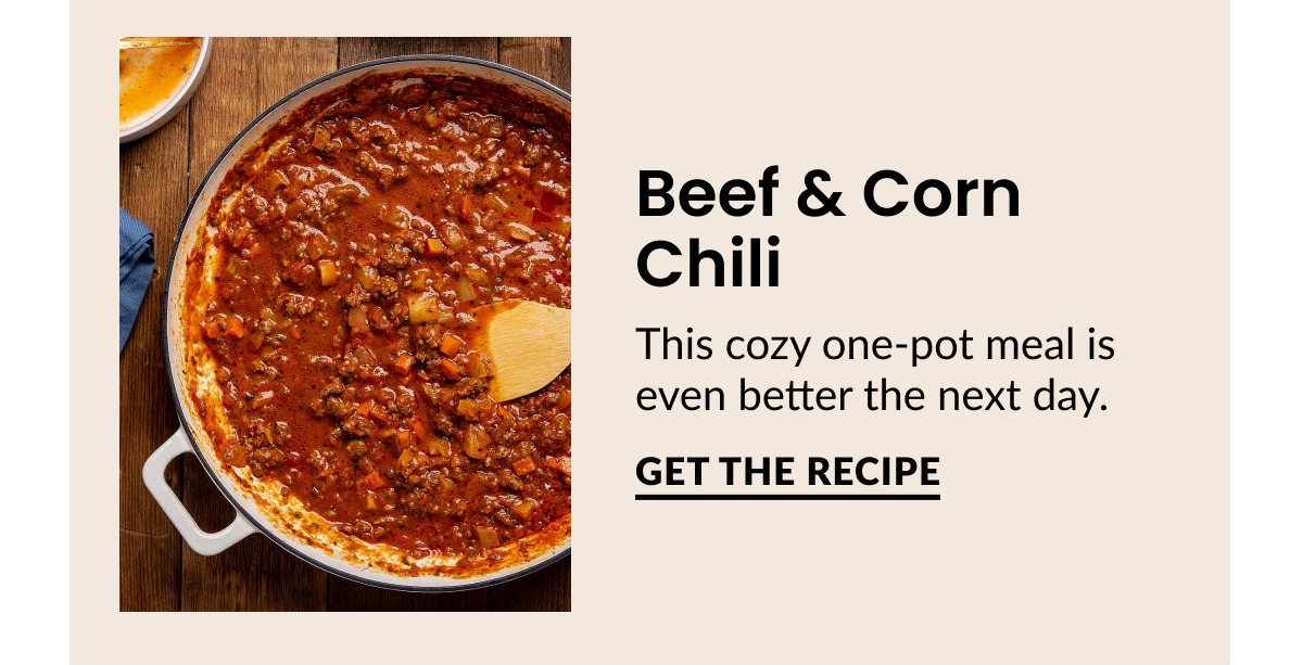 Beef & Corn Chili | GET THE RECIPE