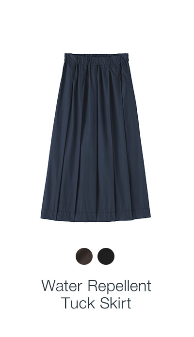 Water Repellent Tuck Skirt