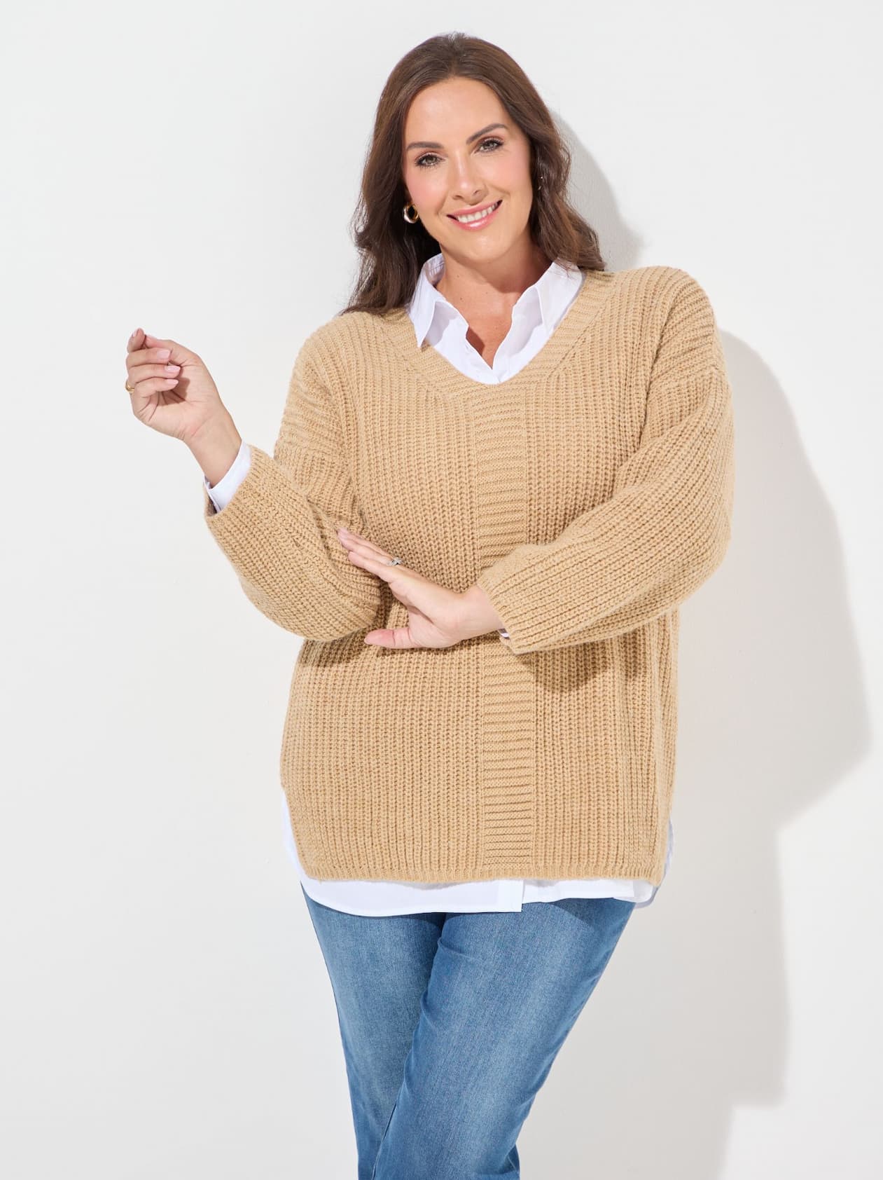 Violet knitted jumper