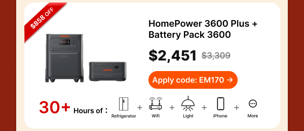 HomePower 3600 Plus +Battery Pack 3600
