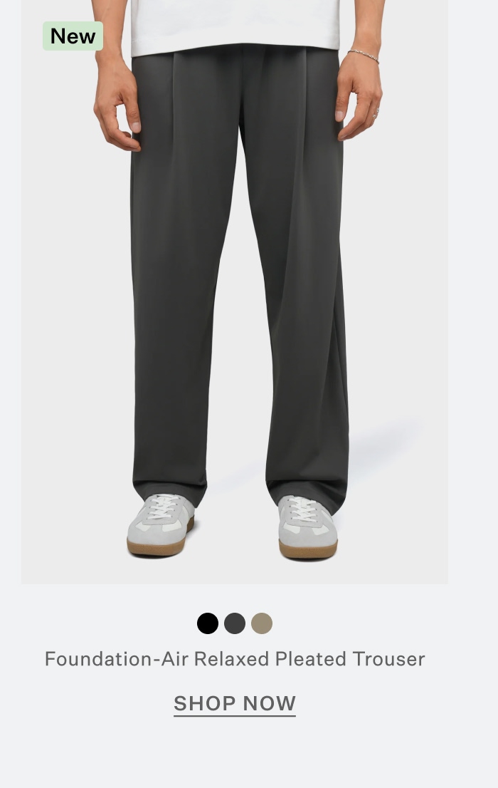 Foundation-Air Relaxed Pleated Trouser