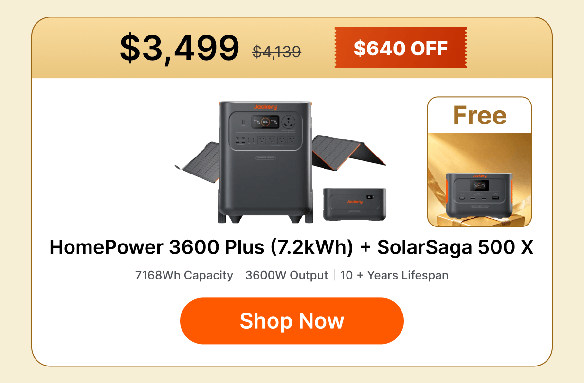 HomePower 3600 Plus (7.2kWh) + SolarSaga 500 X