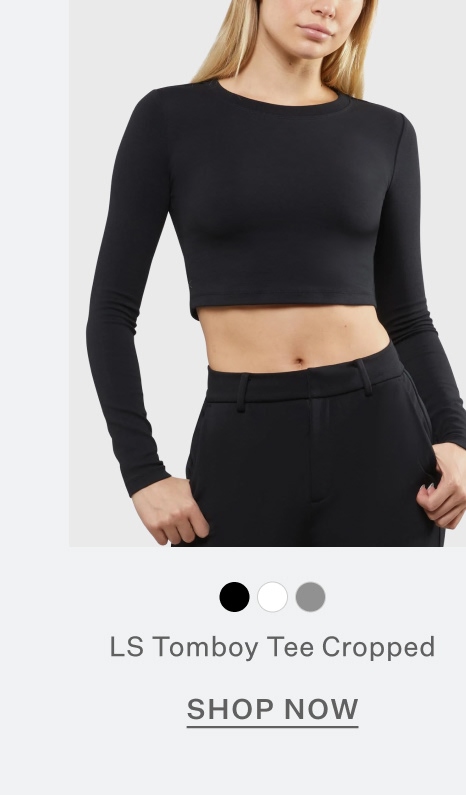 Long Sleeve Tomboy Tee Cropped