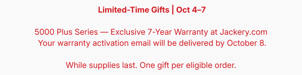 Limited-Time Gifts | Oct 4&ndash;7