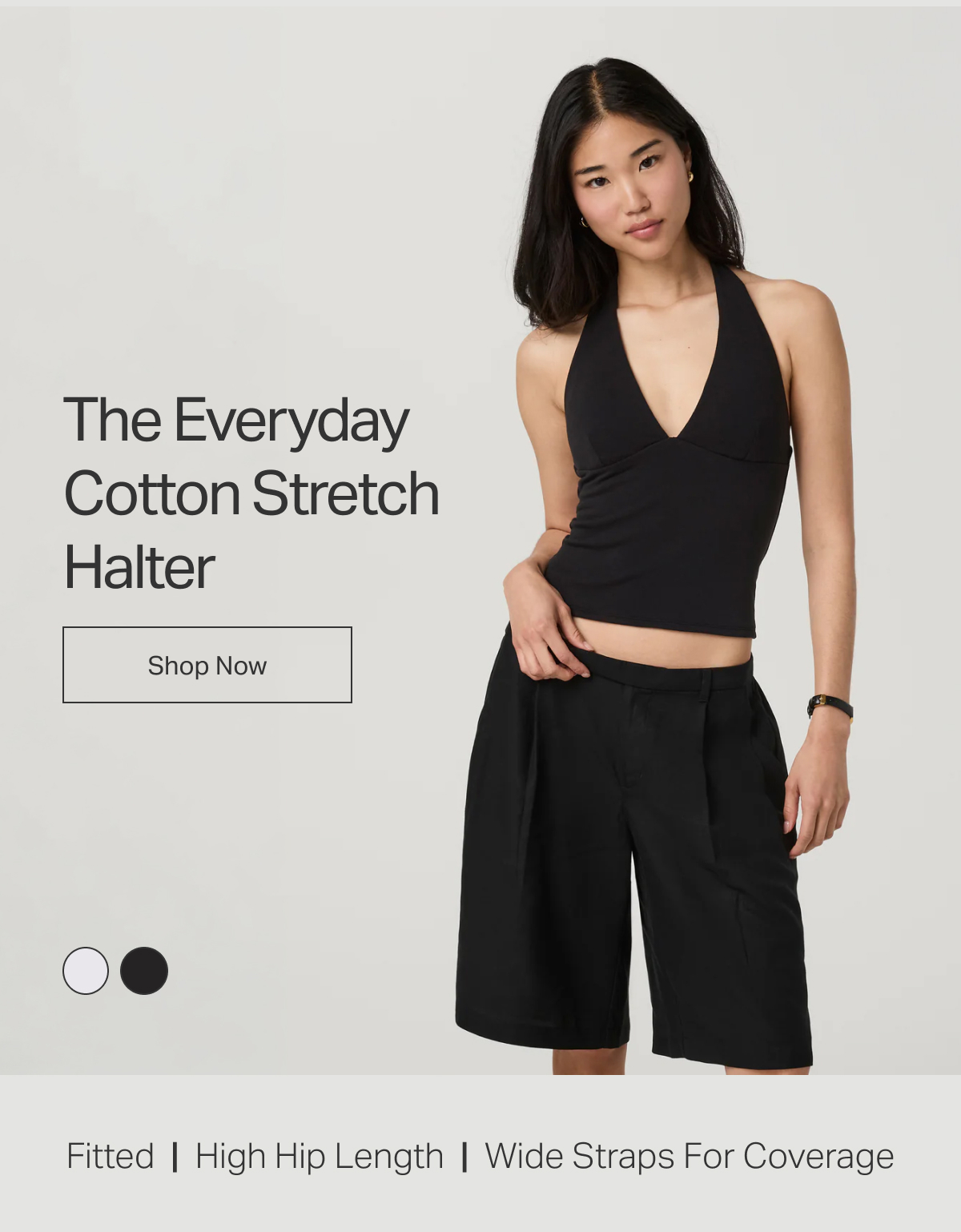 The Everyday Cotton Stretch Halter