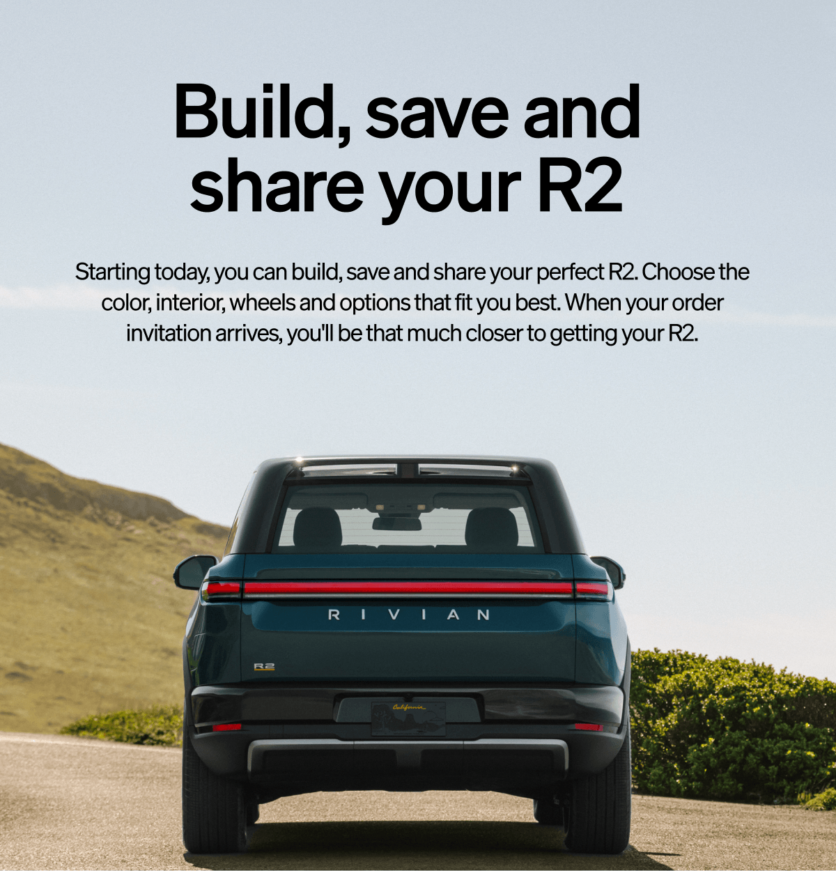 Build, save and share your R2