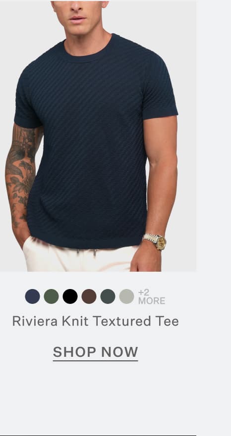 Riviera Knit Textured Tee