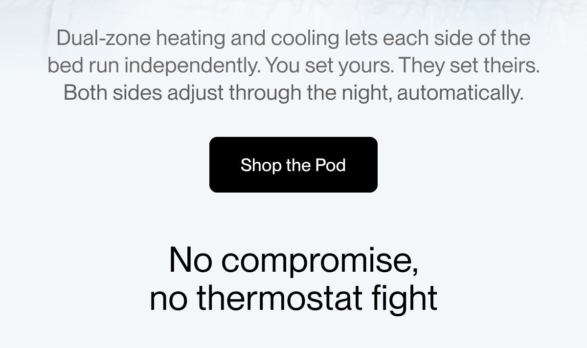 One bed,  two temperatures
