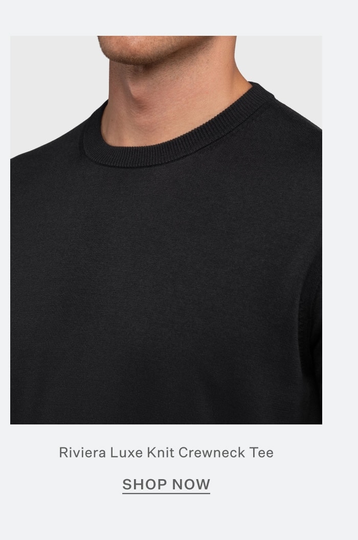 Riviera Luxe Knit Crewneck Tee