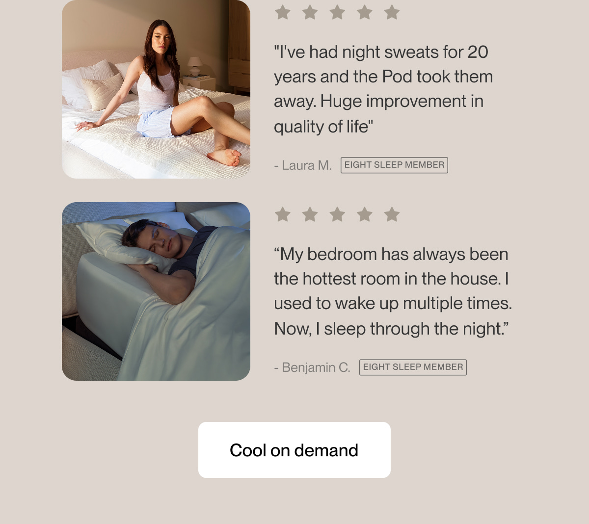 Cool on demand