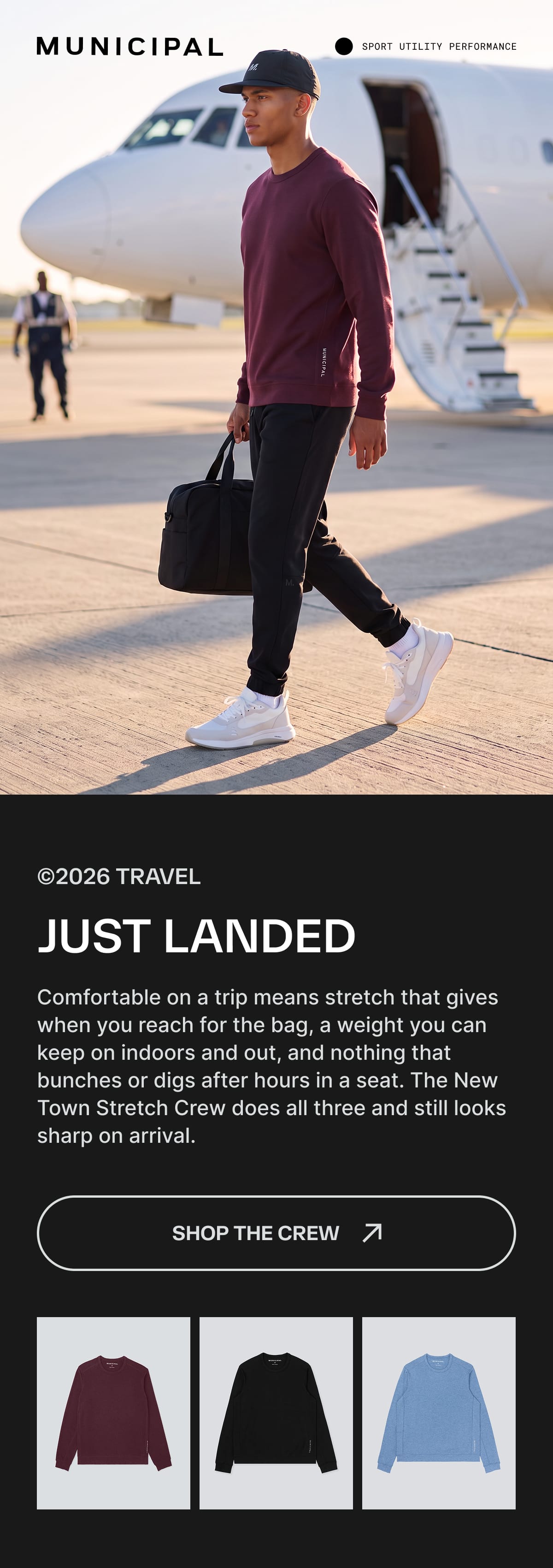 New Town Stretch Crew - Shop Now