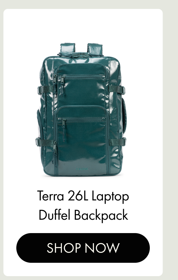 Terra 26L Laptop Duffel Backpack | SHOP NOW