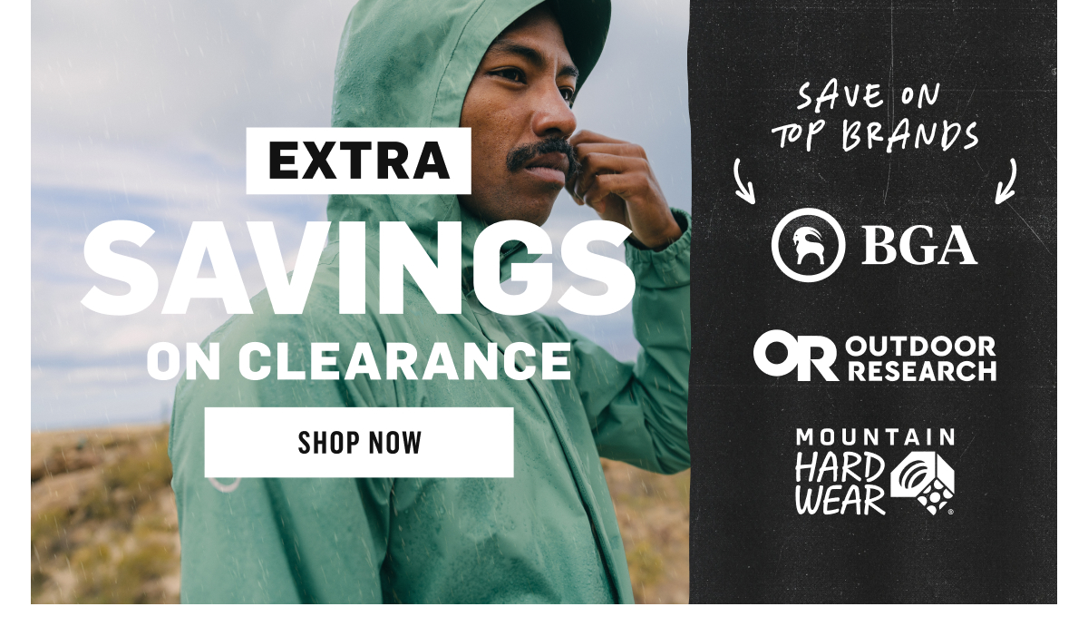 Extra 20% off clearance gear | Shop now