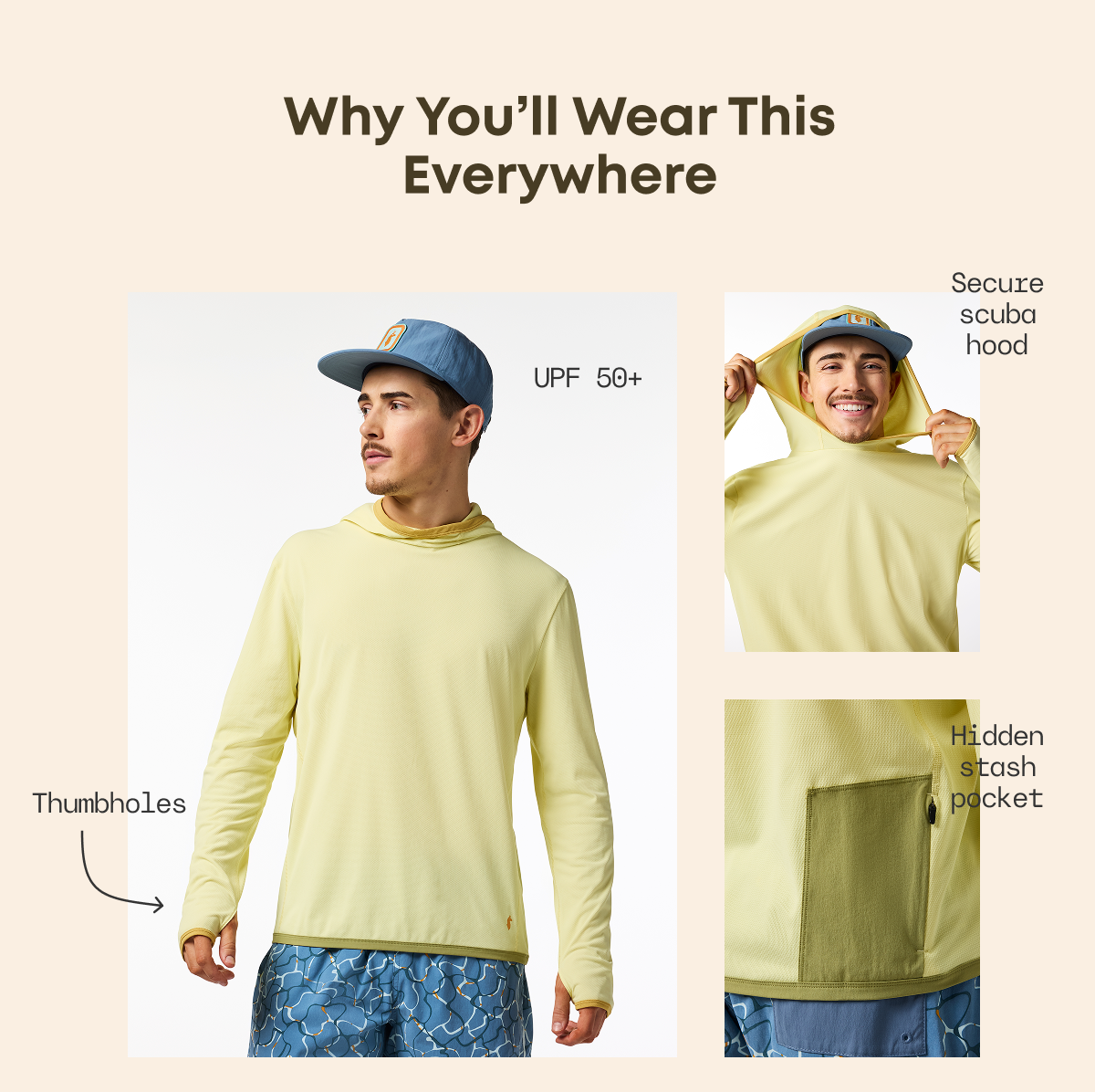 Sombra Sun Hoodie - Men's