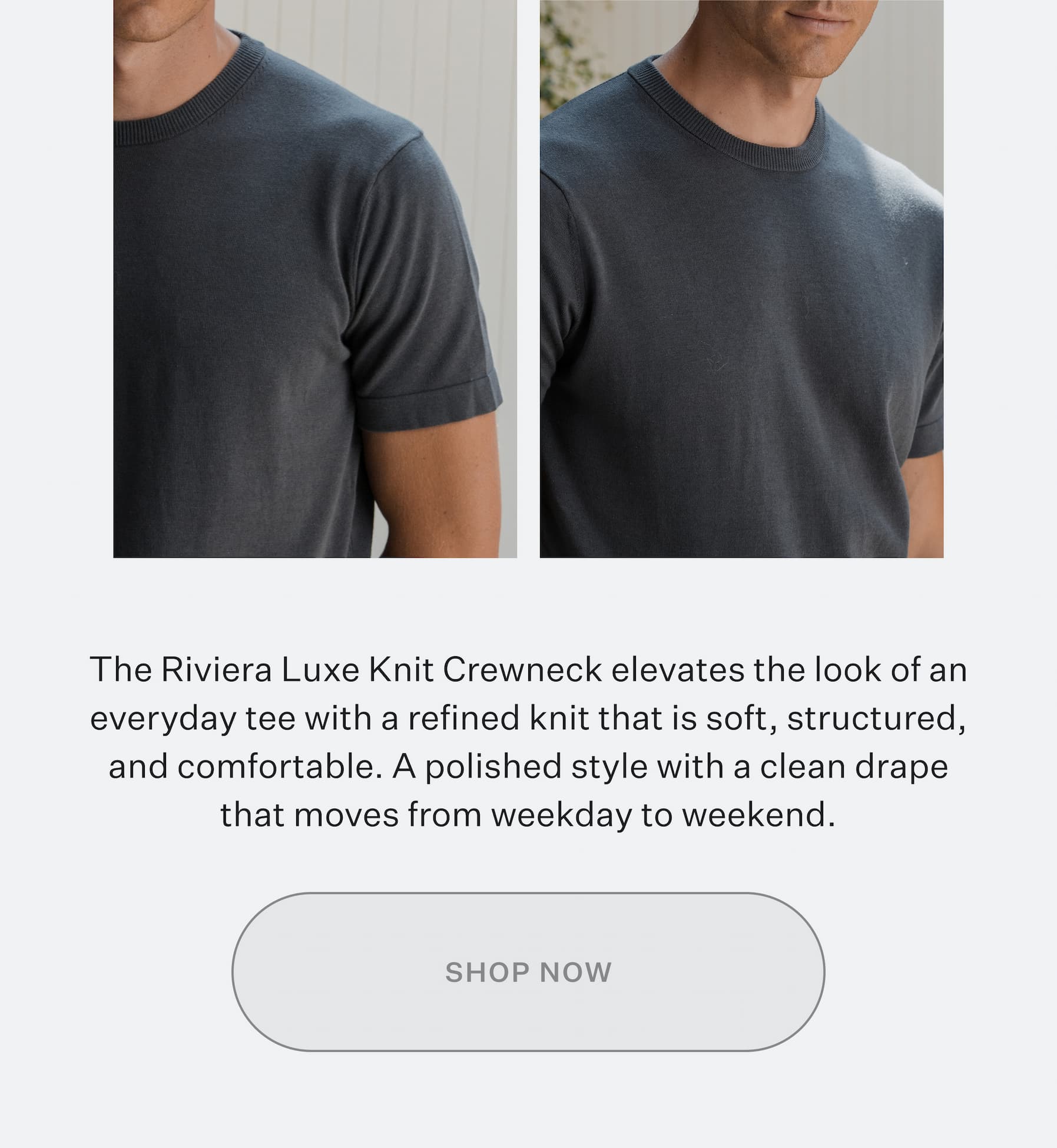 Shop Riviera Luxe Knit Crewneck Tee