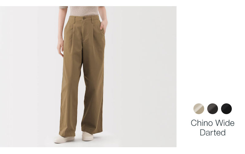 Shop Chino Wide Darted Pants